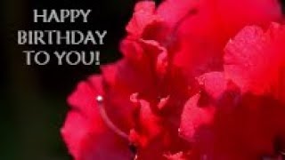 Delightful Happy Birthday Video Card  With dancing flowers 3 [upl. by Cattier]