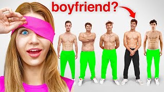 Girlfriend Tries To Find Boyfriend Blindfolded Emotional [upl. by Leiser]