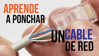 Ponchar Cable de Red UTP  Rj45 Norma Basica para siempre 2022 [upl. by Gaw44]