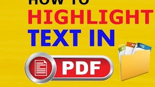 How To Highlight Text in PDF File Easily using Foxit PDF Reader [upl. by Tena]