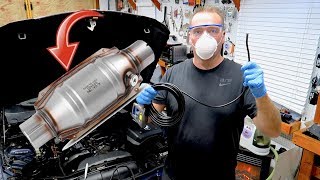 Easiest Catalytic Converter Cleaning And Inspection [upl. by Nylrats934]