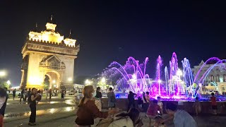 Vientiane Laos evening November 2023 [upl. by Llehcam700]