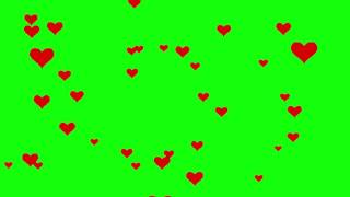 Hearts Fly  4K Green screen FREE high quality effects [upl. by Dimitris]