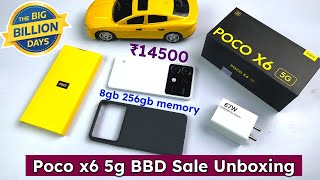 poco x6 5g unboxing amp testing BBD sale unit  Testing  best smartphone under ₹15000  Poco x6 5g [upl. by Nosyaj]