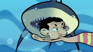 Mr Bean Gets Attacked By A Shark  Mr Bean Animated Season 1  Full Episodes  Mr Bean Official [upl. by Ahsinot498]