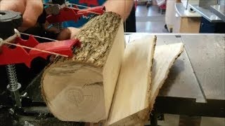 How to Quarter Saw a Log With The Little Ripper Mini Bandsaw Sawmill EthAnswers [upl. by Dadinirt]