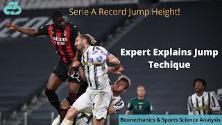 Deconstructing Fikayo Tomori Serie A Record Leap amp Jump Technique [upl. by Burack]