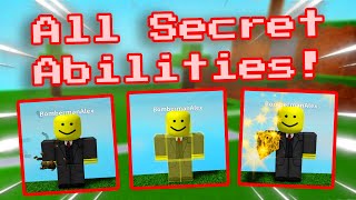 ALL SECRET ABILITIES  Ability Wars [upl. by Iphigenia]