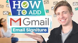 How to Add Email Signature in Gmail 2021 [upl. by Eynttirb]