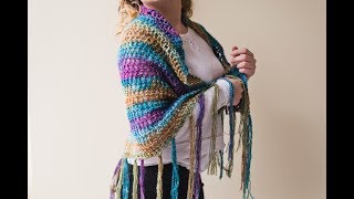 How to Crochet an Oversized Crochet Shawl [upl. by Teece]