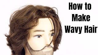 How to make Straight Hair Wavy  TheSalonGuy [upl. by Esialb]