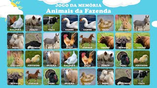 Jogo da Memória  Animais da fazenda [upl. by Adkins881]