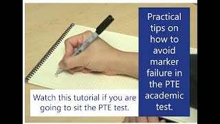 How to use markers and the reusable booklet in the PTE test [upl. by Philippine]