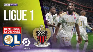 Lyon vs Nice  LIGUE 1 HIGHLIGHTS  021624  beIN SPORTS USA [upl. by Felecia]