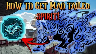 Mao Tailed Spirit Spawn Location Shindo Life [upl. by Socem]