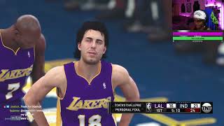 NBA 2K Legends League 14 Pacers vs Lakers [upl. by Winnick]