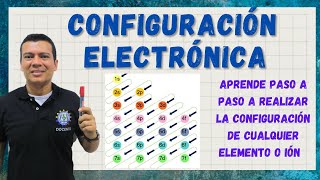 CONFIGURACION ELECTRONICA APRENDE A HACER LA CONFIGURACION ELCTRONICA DE CUALQUIER ATOMO O IÓN [upl. by Patrizio]