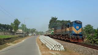 Dhrutojan Express departure from Setabganj Station [upl. by Astraea]