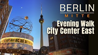 Berlin 🌙 Evening walk from Friedrichstraße to Alexanderplatz  Berlin Walking Tour 2024  4K [upl. by Dearr]