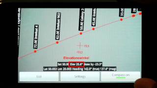 DishPointer  Android  Suchen des Astra Satelliten [upl. by Icyaj243]