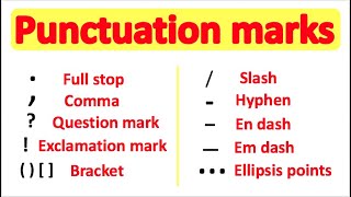 PUNCTUATION 📚  English Grammar  How to use punctuation correctly [upl. by Legin790]