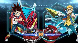 ZAchilles VS Dragon🙃Beyblade burst quade strike Part29 beyblade gaming [upl. by Carolynne12]