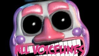 Music Man  All Voicelines with Subtitles  Ultimate Custom Night [upl. by Hesper]