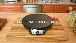 Chefman Product Feature  Crepe Maker [upl. by Trout]