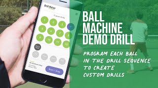 Spinshot Tennis Ball Machine  Drill Maker Demo Series  Advanced Tennis Drill [upl. by Aicemed]