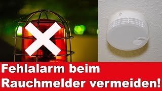 Fehlalarm beim Rauchmelder vermeiden [upl. by Yllim]