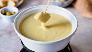 How To Make Vegan Cheese FONDUE [upl. by Obmar]