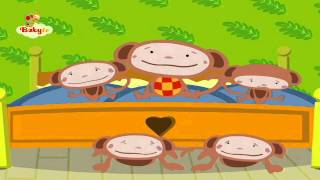 Cinco pequeños monos  BabyTV Español [upl. by Danie]