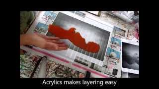 How to make a Monoprint using Acrylic paint [upl. by Akihsar]