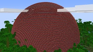 GIANT 17525627 BLOCK TNT BALL in Minecraft [upl. by Adelric955]