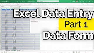 Create a Data Entry Form in Microsoft Excel [upl. by Aicatsal935]