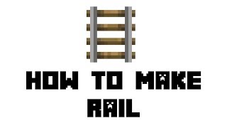 Minecraft Survival How to Make Rail [upl. by Notneiuq574]