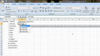 How to Compute Monthly Means in Excel [upl. by Filberte]