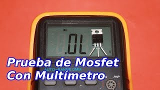 Cómo Probar un Transistor Mosfet con el Multímetro [upl. by Craw183]