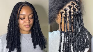 New Method  How to get flat faux locs  soft locs  Tips for beginners [upl. by Prebo264]