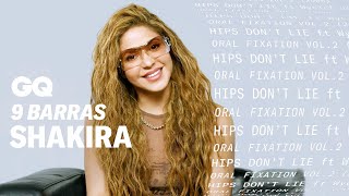 Shakira reacciona a sus canciones más importantes Hips Don’t Lie Bzrp  9 Barras  GQ España [upl. by Tilden230]