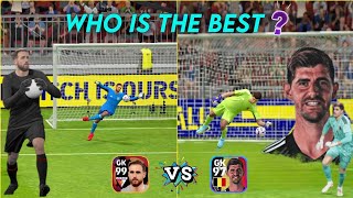 J Oblak vs T Courtois Comparison  eFootball 2023 Mobile [upl. by Ahseetal]