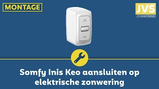 Montage Somfy Inis Keo aansluiten op elektrische zonwering [upl. by Atinuj]