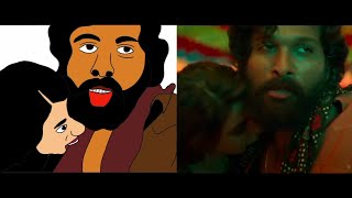 🤣 Oo Antava MawaVideo Song  Pushpa  Allu Arjun Samantha Funny Meme Drawing 🤣 [upl. by Nalrah]