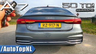 2019 AUDI A7 SPORTBACK 50 TDI Review POV Test Drive on AUTOBAHN amp ROAD by AutoTopNL [upl. by Luanne]