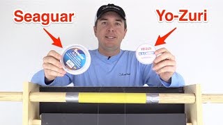 Seaguar vs YoZuri Fluorocarbon Leader Review Abrasion Strength Test [upl. by Hezekiah]