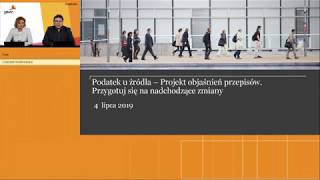 Podatek u źródła WHT  Projekt objaśnień przepisów  Webinarium PwC [upl. by Ylak]