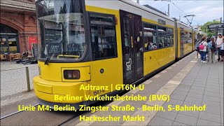 Sound  Adtranz  GT6NU  Berliner Verkehrsbetriebe BVG  1587 [upl. by Zul766]