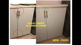 How To Adjust Cabinet Door Hinges [upl. by Ocisnarf75]