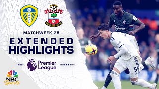 Leeds United v Southampton  PREMIER LEAGUE HIGHLIGHTS  2252023  NBC Sports [upl. by Eilrac654]