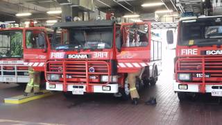 MFB Ultra Large Pumper 1 Turning Out to a Fire Indicator Panel Full Call [upl. by Hairehcaz86]